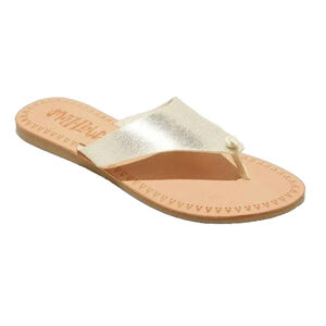 Mad Love Vada Flip Flop Sandals Gold Size 8